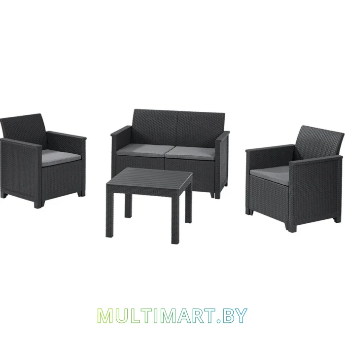 Набор садовой мебели Keter Emma 2 Seater (графит)